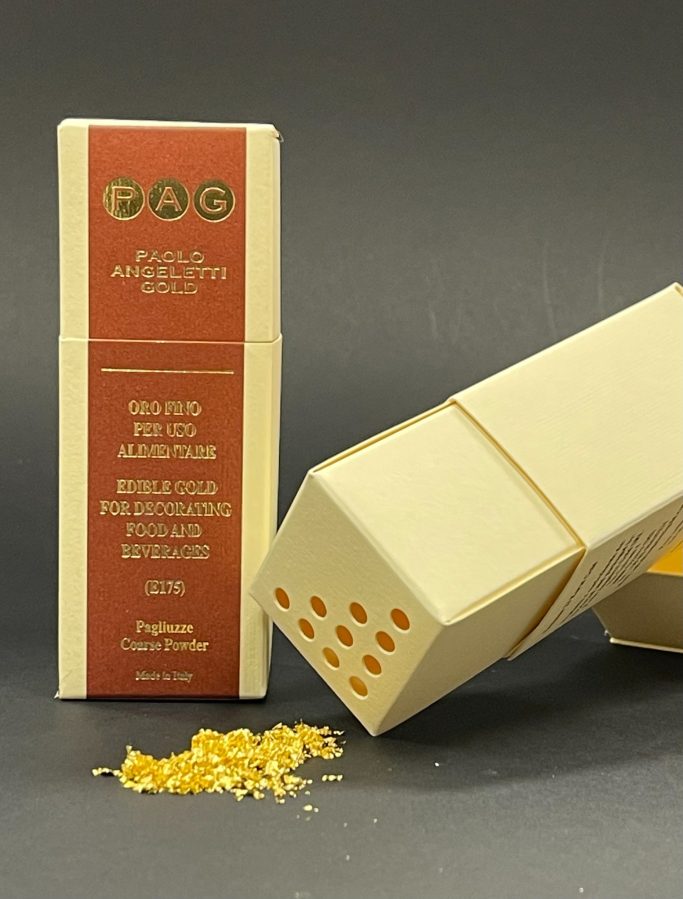 Oro alimentare in pagliuzze confezione da 1 gr.